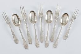 A Victorian silver dog nose pattern part