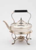 An Edward VII  silver spirit kettle on s