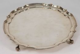 An Elizabeth II silver salver, maker JBC