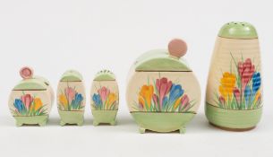 A small group of Clarice Cliff Spring Cr