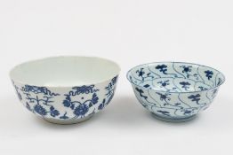 A Chinese blue and white 'Lotus and Baji