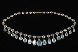 An early 20th century gold and moonstone