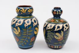 Two Aller Vale (Torquay) pottery vases: