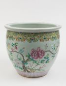 A large Chinese famille rose jardiniere: