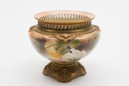 A Royal Worcester porcelain bowl: of cir