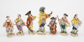 A late Meissen Commedia dell'Arte figure