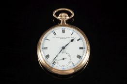 Zenith, a 9ct gold keyless pocket watch