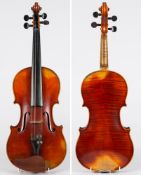 A German violin:, the two-piece back of