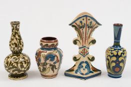 Four various Aller Vale vases: comprisin