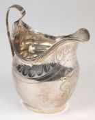 A George III cream jug, maker WH, London