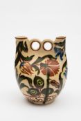 An Aller Vale (Torquay) pottery 'owl' va