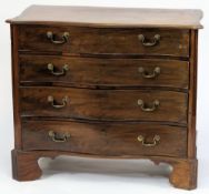 A George III mahogany and inlaid serpent