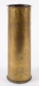 A WWI trench art vase for the Norfolk Re