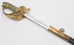 A modern Naval officers dress sword: wit