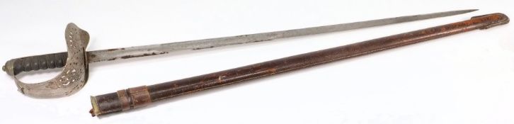 A Victorian officer's sword, 1897 patter