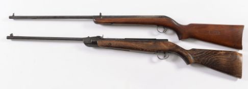 A Webley 'Falcon' .22 air rifle and a BS