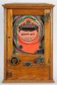 A 'Wonder Win' oak cased penny arcade ma