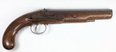 A 19th century flintlock pistol:, the oc