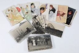 A collection of assorted postcards: incl