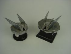 Two Wolseley  winged 'W' radiator cap ma