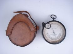 A 3 inch brass compensated barometer by