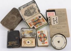 A collection of part sets of playing car