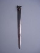 A silver fox head book mark, Birmingham