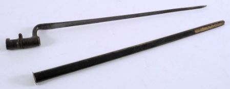An American socket bayonet: stamped 'US'