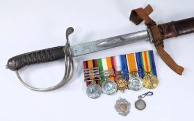 A South Africa and WWI group of five med