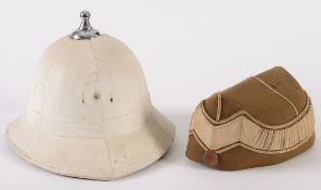 A Royal Marine helmet: and a Danish Army