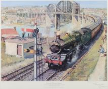 Terence Cuneo . The Last Steam Hauled Co