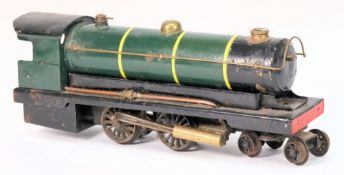 A live steam 4-4-0 engine:, with green t