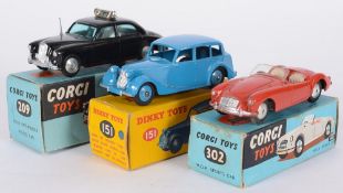Corgi No 302 M.G.A. Sports Car: red, bo
