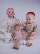 An Armand Marseille bisque head baby dol