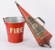 A Minimax Fire Extinguisher: of conical