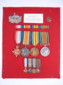 A WWI group of four medals '3178 Pte W T