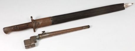 A World War I British bayonet: contained