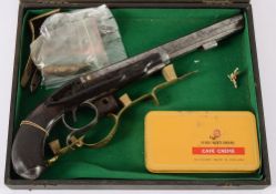 A 19th century fintlock pistol by Mc Der