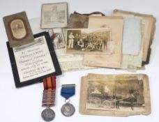 A Queens South Africa medal with seven c