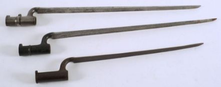 A British socket bayonet, and two others