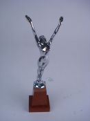 A plated car mascot 'Dawn' by Desmo:, on
