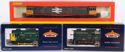 Two Bachmann 08 Diesel shunters, one BR