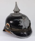 A WWI German other ranks pickelhaube:, b