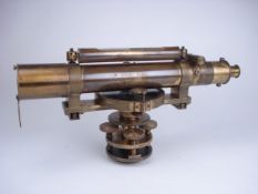A lacquered brass level by Hyde, Bristol