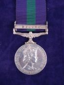 An Elizabeth II General Service Medal wi