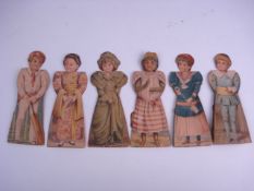 A set of six  late 19th century lithogra