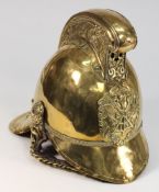 An Edwardian brass Merryweather pattern