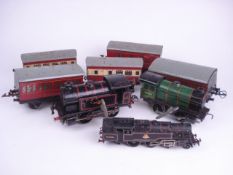Two post war Hornby clockwork locomotive