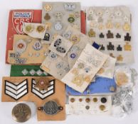 A collection of assorted police metal ba