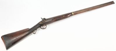 A 19th century percussion sporting gun:
